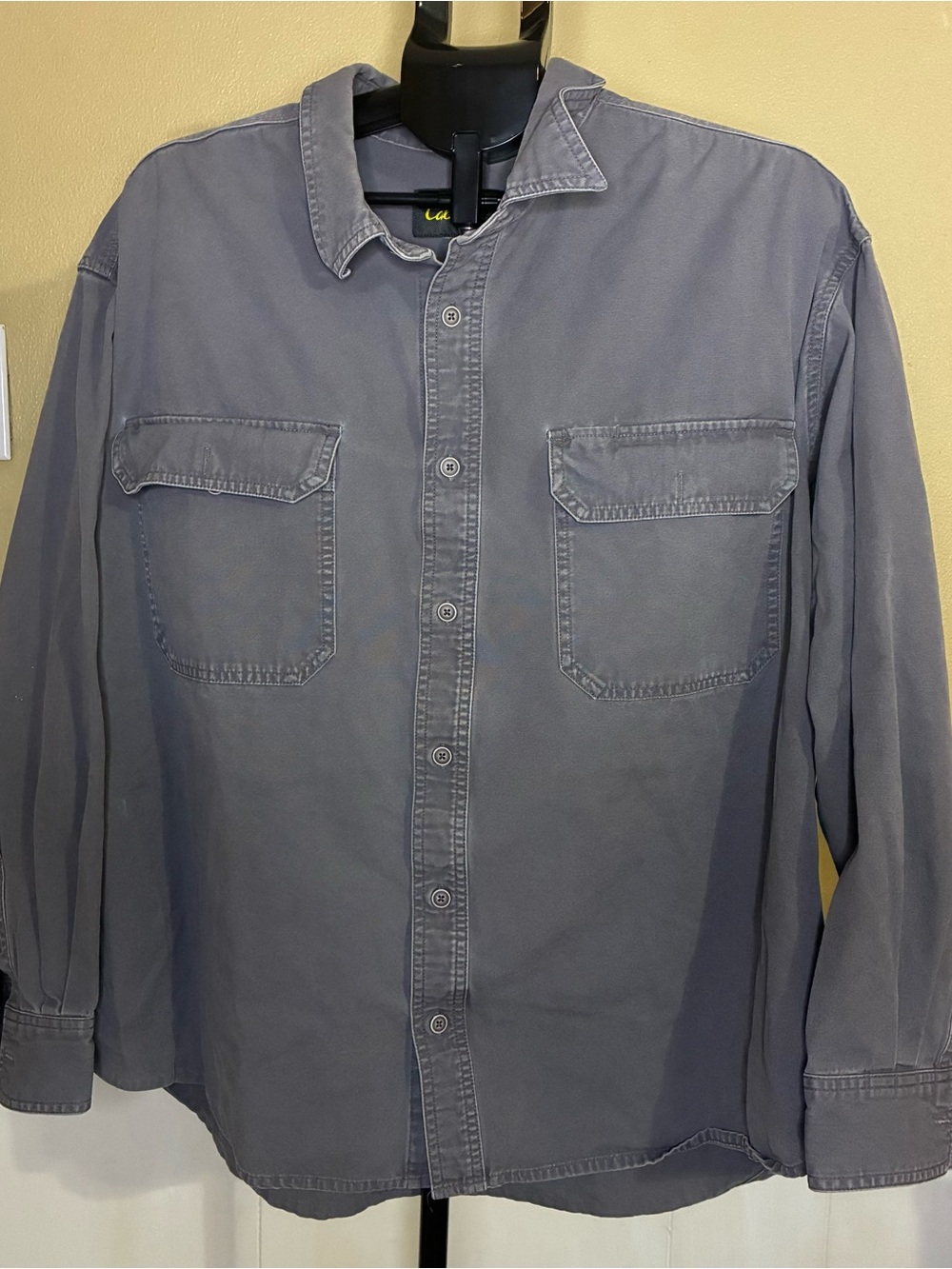 Cabela's Men's Button-Down Work Shirt in Slate Gray